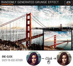 极品PS动作－随机生成污渍：Randomly Generated Grunge Effect